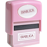 Antspaudas su užra&scaron;u "diablica" - juokingas aksesuaras