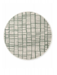 Ted Baker Haringey lygiai austas dvipusis kilimas &bdquo;Crouch&ldquo; žalios ir baltos spalvos 160x160