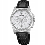 Vyri&scaron;kas laikrodis Festina F20060-1 su juodu odiniu dirželiu