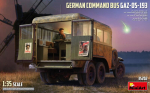 Klijuojamas Modelis MiniArt 35202 German Command Bus GAZ-05-193 1/35