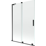 Vonios sienelė Mexen Velar L, 120 x 150 cm, Black/Transparent