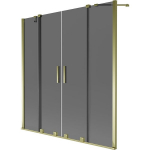 Vonios sienelė Mexen Velar Duo, 150 x 150 cm, Gold/Graphite