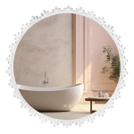 Veidrodis Crystal XO LED, Chrome, 80 cm