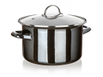 Emaliuotas puodas su dangčiu Banquet Metallic 3,7l 24cm