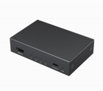 Gembird HDMI skirstytuvas DSP-HDMI4K-4P-01 4K, 4 HDMI prievadai, 1 USB-C prievadas, maitinimo kabelis, juodas, Juoda