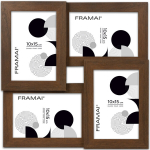 Daugialypė nuotraukų rėmelė, ruda, keturiems 10x15 cm nuotraukoms, 4-in-1, FRAMAI&reg;