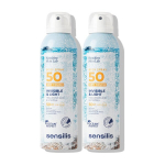 Kūno pur&scaron;kiamasis kremas nuo saulės Sensilis Invisible & Light SPF50+ Dry Touch dvigubas rinkinys 2x200 ml