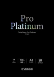 "canon photo paper pro platinum", pt-101, a4, fotopopierius, blizgus, 2768b016, baltas, a4, 300 g/m2, 20 vnt., ra&scaron;alinis