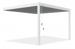 Pavėsinė Pergola DELUXE WALL 3.6x4, balta(montuojama prie sienos)