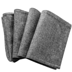 Lininiai stalo padėkliukai neslystantis stalo kilimėlis rinkinys 4 vnt 48x33 cm