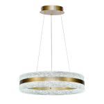 Kabamasis &scaron;viestuvas Candellux Castillo 60 auksinis LED 35 W kri&scaron;tolas