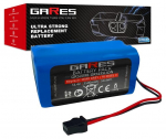 Gares akumuliatorius, skirtas Robojet Duel 3, Tesvor, Venga, Bissell, Ecovacs, Mamibot, Eufy, Concept, Proscenic, Ultenic, Genio, Gutrend, Kitfort, Liectroux, PHICOMM, Polaris, Setti 14,4 V, 3,5 Ah