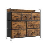 Komoda 98x28,5x85 cm Juoda Audinys