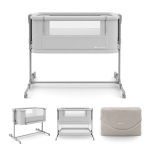 Pristatoma lovytė Kinderkraft Nestee Grow 2, 93.5x52 cm, pilka