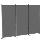 Lauko &scaron;irma metalinė 260x180 cm sulankstoma pertvara tamsiai pilka