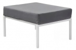 Lauko pufas Agat D023-06EB, pilkas/baltas