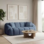 Dvivietė sofa Octavio, tamsiai mėlyna
