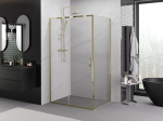 Mexen Exo stumdomas du&scaron;as kabinas 155 x 75 cm, permatomas, auksinis - 8151-155-075-50-00