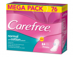 Higieniniai Įklotai CAREFREE Cotton, 76 vnt.