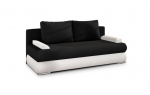 Sofa NORE Milo, juoda/balta