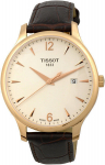 Tissot vyri&scaron;kas laikrodis T-Classic T063.610.36.037.00, rudos/auksinės spalvos