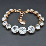 Apyrankė moterims DiamondSky &bdquo;Vaivoryk&scaron;tė II&ldquo; su Swarovski kristalais