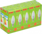 LED lemputės G.LUX GR-LED-C37-6W 4000K, 10 vnt. Pakuotė