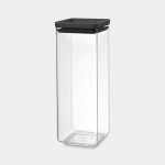 Brabantia hermetinis indas biriems produktams, 2.5 l, tamsiai pilkas