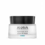 Nenuplaunama kaukė su hialurono rūg&scaron;timi Ahava Hydrate Hyaluronic Acid Leave On Mask, 50 ml