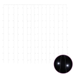 LED lempučių užuolaida, 3x3m, 300 &scaron;altų baltų LED lempučių