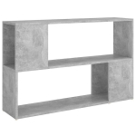 vidaXL Spintelė knygoms, betono pilkos spalvos, 100x24x63 cm