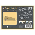 Lauko baldų uždangalas Home4You, 200x65x40cm, juodas