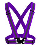 &Scaron;viesą atspindinti liemenė - diržas, violetinė