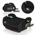 Lionelo Luuk Fix i-Size Black Carbon automobilinė kėdutė 22-36 kg, 125-150 cm, juoda