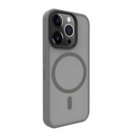 Evelatus Apple iPhone 15 Pro hibridinis dėklas su Magsafe PC+TPU sidabrinis, Evelatus Apple iPhone 15 Pro Hybird Case With Magsafe PC+TPU Silver