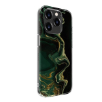 Evelatus dėklas skirtas Apple iPhone 15 Pro Tamsiai žalias marmuras