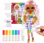 Rainbow High lėlė Color & Create su spalvinimo rinkiniu