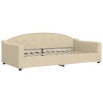 Sofa-lova vidaXL, 100x200 cm, smėlio spalvos