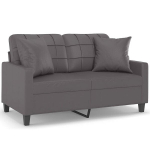Dvivietė sofa vidaXL, pilka