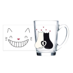 Luminarc New Morning Black Cat puodelis, 320 ml