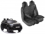 Odinė sėdynė vaiki&scaron;kam elektromobiliui Range Rover QY2088, juoda