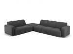 &Scaron;e&scaron;iavietė kairinė sofa Windsor & Co Lola, 315x250x72 cm, tamsiai pilka
