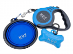 Automatinis pavadėlis, mai&scaron;elių laikiklis ir sulankstomas dubenėlis &scaron;unims HOP Home of Paws, 5 m