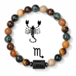 Akmeninė apyrankė su zodiako ženklu Skorpionas