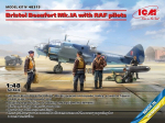 Klijuojamas modelis ICM 48313 Bristol Beaufort Mk.IA with RAF pilots 1/48