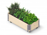 Gėlių lysvė su ratukais Herbs Box, 800 x 400 x 195 mm