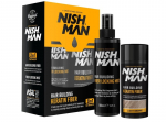 Plaukų pudra + fiksavimo dulksna Nishman Hair Building Keratin Fiber & Locking Mist Spray Set, Light Brown, 100 ml + 21 g, 100 ml