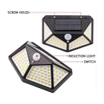 Lauko LED &scaron;viestuvai su saulės baterijomis, 1 vnt., 100-SMD