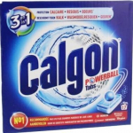 žCalgon 3in1 tabletės skalbimo ma&scaron;inai valyti, 17 vnt.