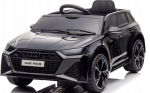 Vienvietis elektromobilis Audi RS6 4x4, juodas